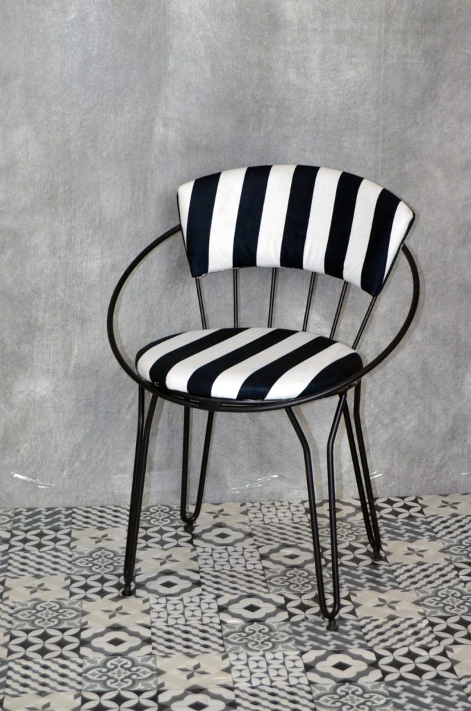 Zebra Sandalye Tel Ayak Adalet