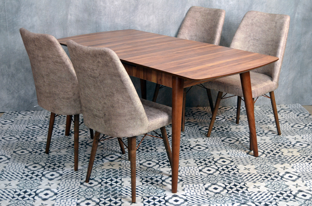 Adalet Masa Sandalye Japon Masa Ceviz Japon Sandalye Takım